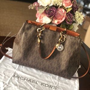 🛍LARGE Cynthia Monogram Satchel 👜 Michael Kors